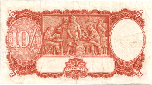 Ten Shilling Sheehan McFarlane Australian Banknote, 'good Fine' - Click Image to Close