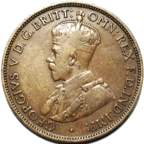 1919 Australian Halfpenny, 'average circulated' - Click Image to Close