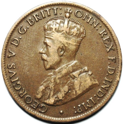 1922 Australian Halfpenny, 'average circulated' - Click Image to Close