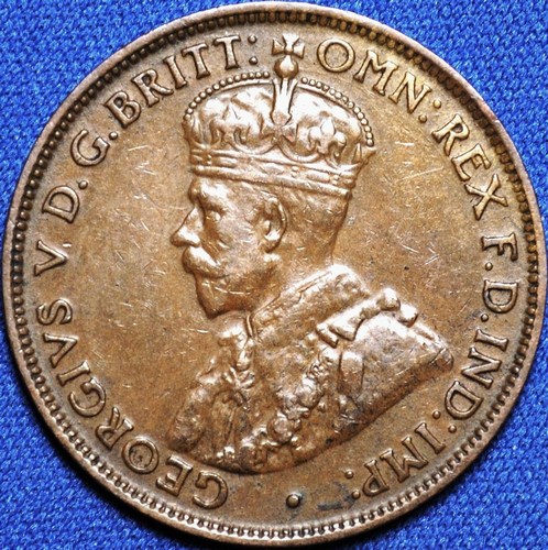 1924 Australian Halfpenny, 'about Extremely Fine' - Click Image to Close