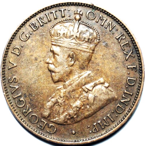 1936 Australian Halfpenny, 'average circulated' - Click Image to Close