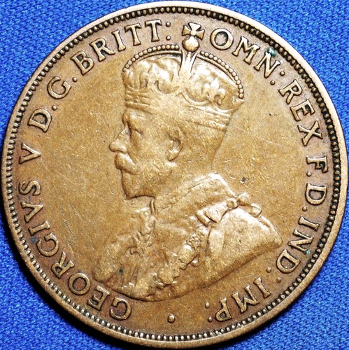 1918 Australian Penny, 'Fine' - Click Image to Close