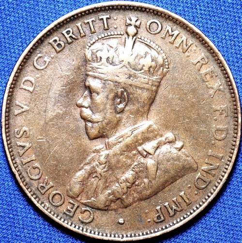 1922 Australian Penny, 'good Fine / Fine' - Click Image to Close