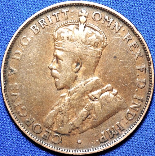 1922 Australian Penny, 'about Fine' - Click Image to Close