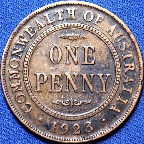 1923 Australian Penny, 'Fine'