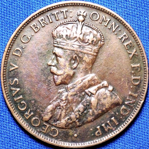 1924 Australian Penny, 'Very Fine'