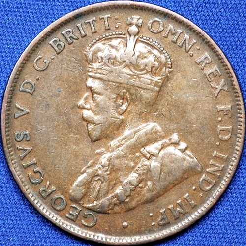 1926 Australian Penny, 'about Very Fine' - Click Image to Close