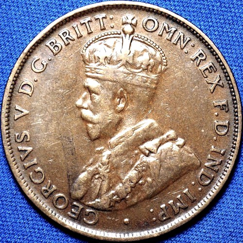 1926 Australian Penny, 'about Very Fine' - Click Image to Close