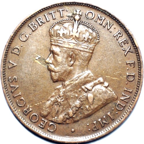 1926 Australian Penny, 'good Very Fine' - Click Image to Close