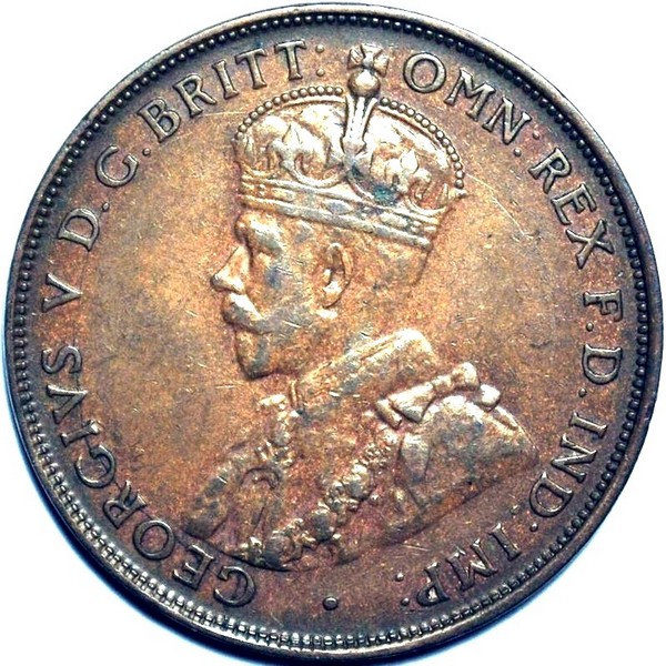 1927 Australian Penny, 'VF / EF'