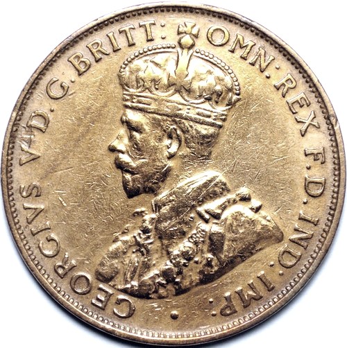 1927 Australian Penny, 'Very Fine', cleaned