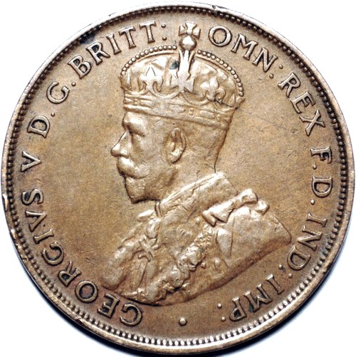 1928 Australian Penny, 'about Very Fine'