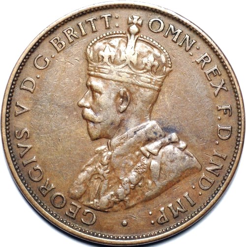 1932 Australian Penny, 'Very Fine' - Click Image to Close