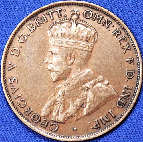 1933 Australian Penny, 'Very Fine' - Click Image to Close