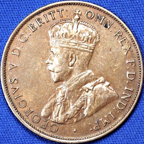 1933 Australian Penny, 'good Very Fine' - Click Image to Close