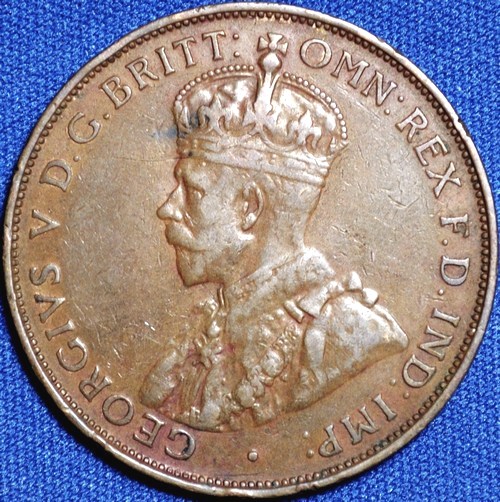 1934 Australian Penny, 'about Very Fine' - Click Image to Close
