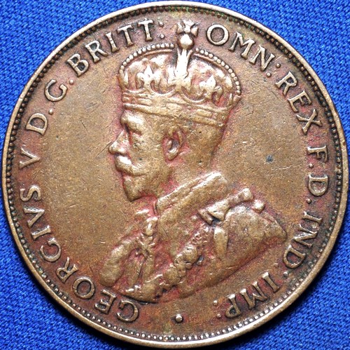 1935 Australian Penny, 'about Very Fine'