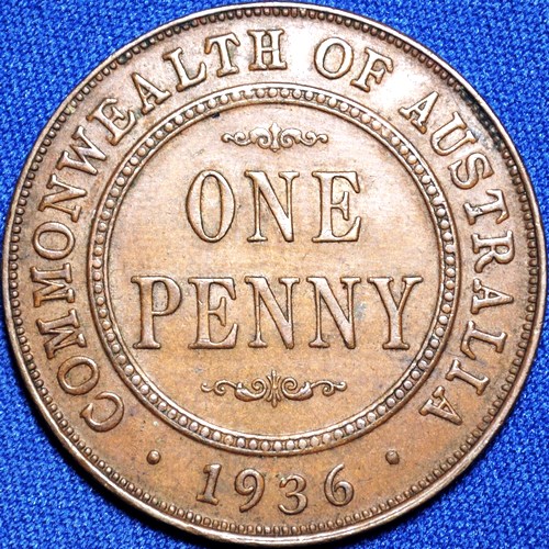 1936 Australian Penny, 'good Extremely Fine'