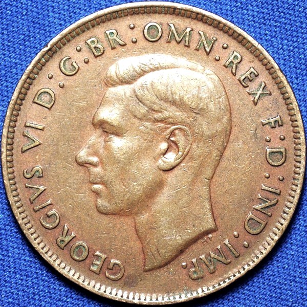 1938 Australian Penny, 'Very Fine'
