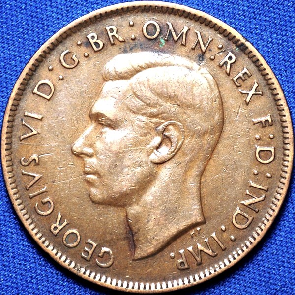 1939 Australian Penny, 'about Very Fine'