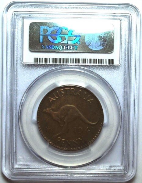 1941 (m) Australian Penny, PCGS MS62BN 'Uncirculated' - Click Image to Close