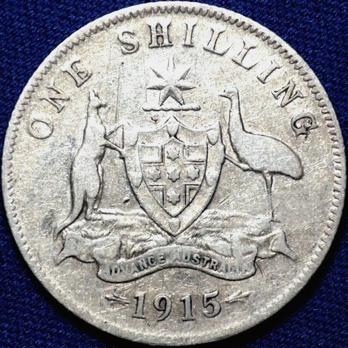 1915 (L) Australian Shilling, 'good Very Good' - Click Image to Close