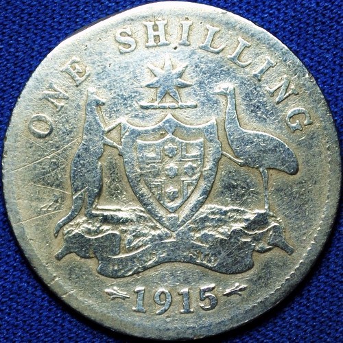 1915 (L) Australian Shilling, 'gap filler' - Click Image to Close