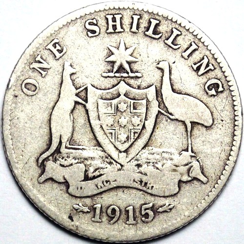 1915 (L) Australian Shilling, 'Very Good' - Click Image to Close