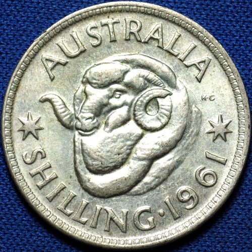 1961 Australian Shilling, 'good Extremely Fine'