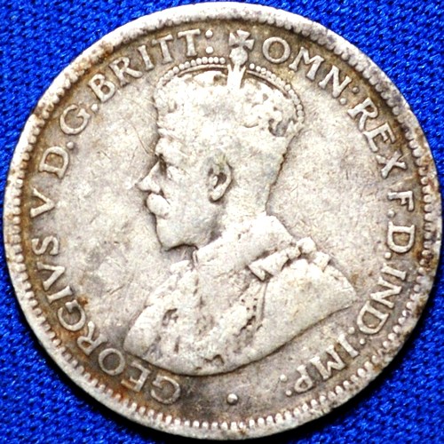1914 Australian Sixpence, 'Very Good', discoloured - Click Image to Close