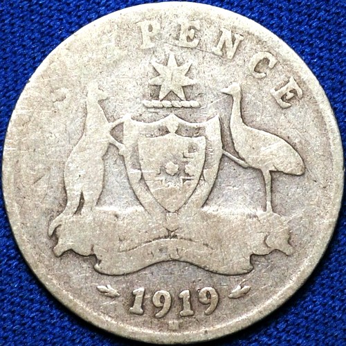 1919 Australian Sixpence, 'gap filler' - Click Image to Close