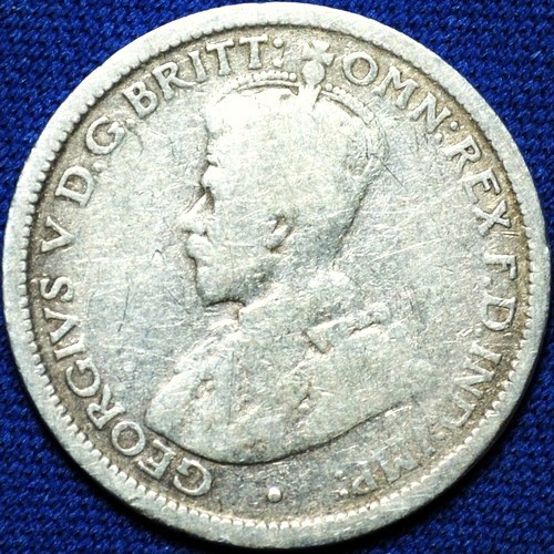 1919 Australian Sixpence, 'about Very Good' - Click Image to Close