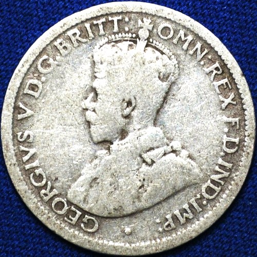 1922 Australian Sixpence, 'about Very Good' - Click Image to Close