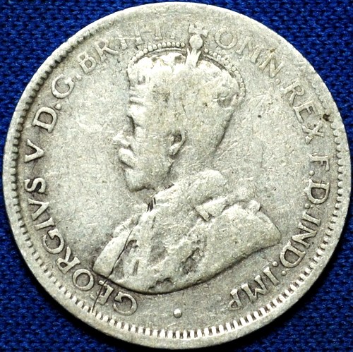 1923 Australian Sixpence, 'Very Good / about Fine'