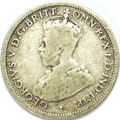 1925 Australian Sixpence, 'Very Good / about Fine' - Click Image to Close