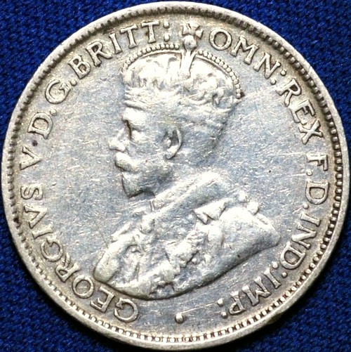 1936 Australian Sixpence, 'good Fine', cleaned - Click Image to Close