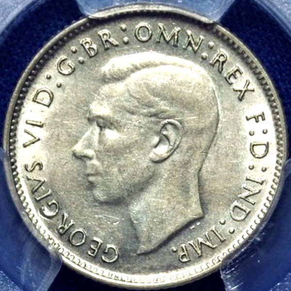1948 Australian Sixpence, PCGS MS63 'Uncirculated' - Click Image to Close