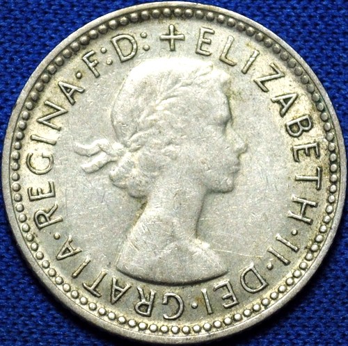 1961 Australian Sixpence, 'average circulated'
