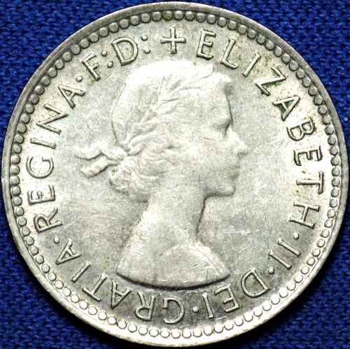 1963 Australian Sixpence, 'average circulated'