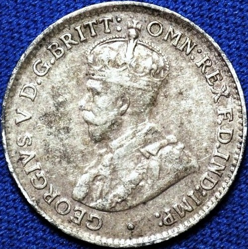 1926 Australian Threepence, 'about Very Fine' - Click Image to Close