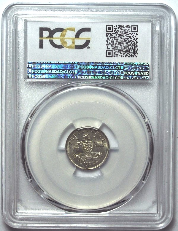 1926 Australian Threepence, PCGS MS63 'Uncirculated' - Click Image to Close