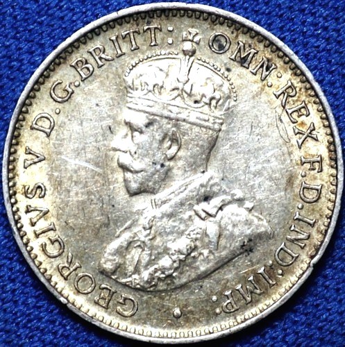 1936 Australian Threepence, 'about Uncirculated'
