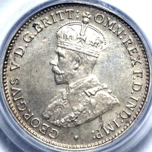 1936 Australian Threepence, PCGS MS62 'Uncirculated' - Click Image to Close