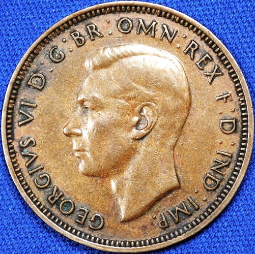 1939 roo Australian Halfpenny, 'Very Fine / Extremely Fine' - Click Image to Close