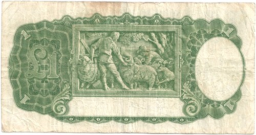 One pound Coombs Watt Australian Banknote, 'gVG'