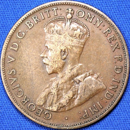 1918 Australian Penny, 'about Fine'