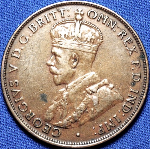 1928 Australian Penny, 'Very Fine'
