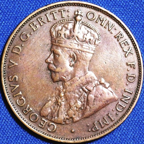 1934 Australian Penny, 'Very Fine'