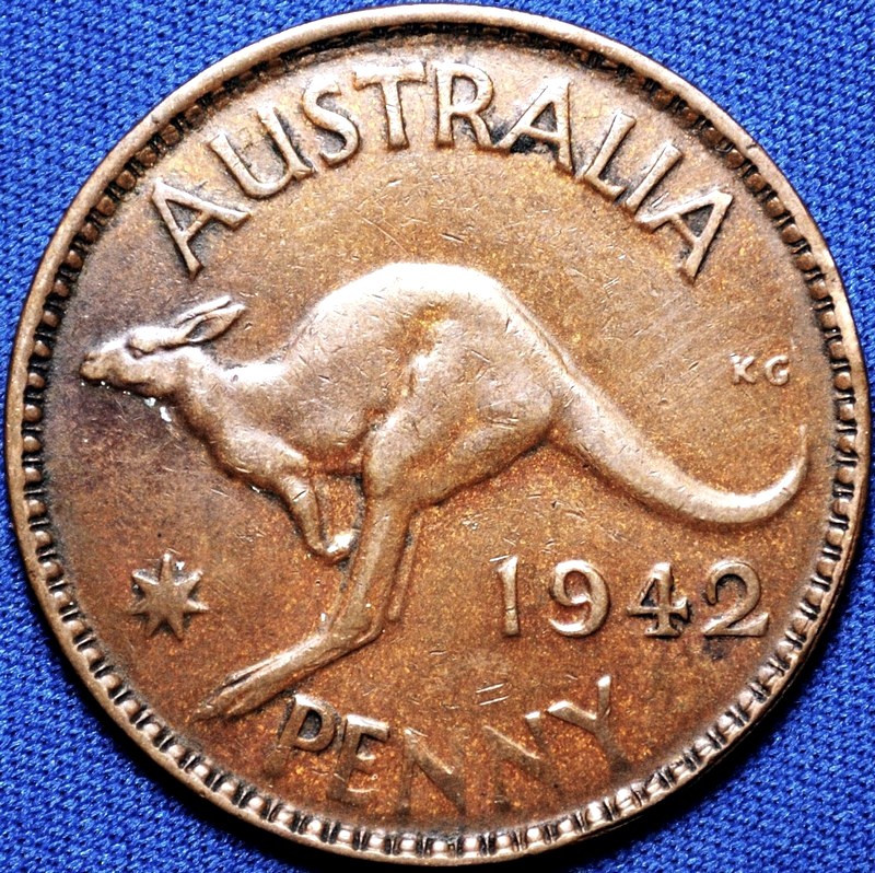 1942 Y. Australian Penny, 'Very Fine'