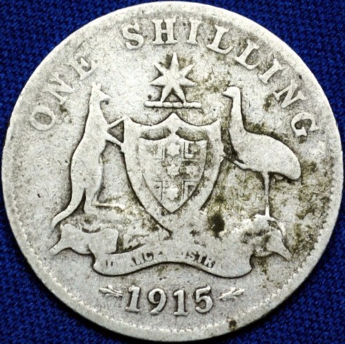 1915 (L) Australian Shilling, 'Good'